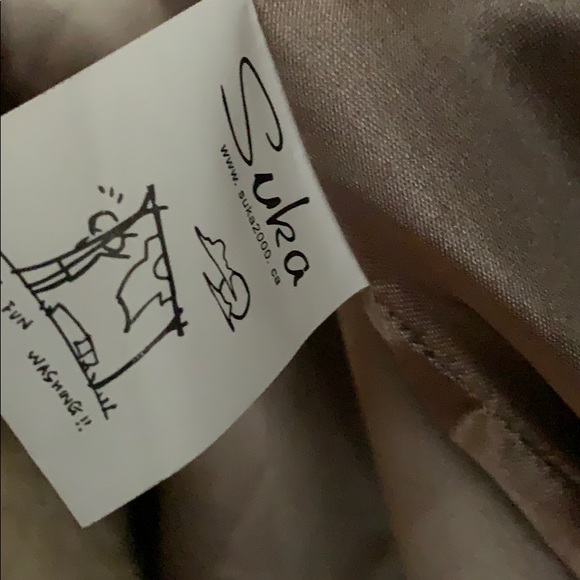 Pre Owned Suka Furry Coat Beige size XS - Picture 4 of 6